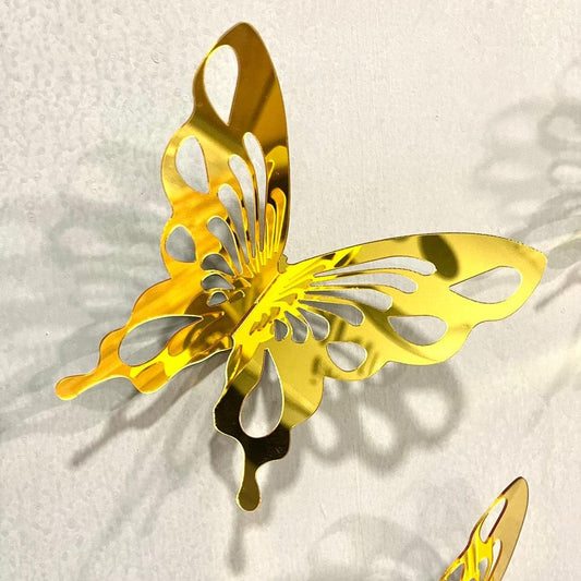 DIY 3D New 2024 Acrylic Mirror Butterflies