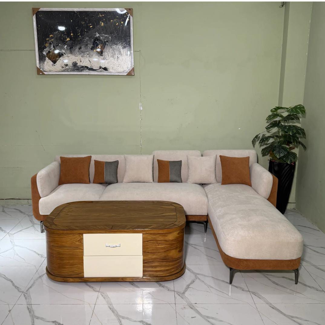 Luxury L-Shaped 7-Seater Sofa – Premium Comfort & Modern Style