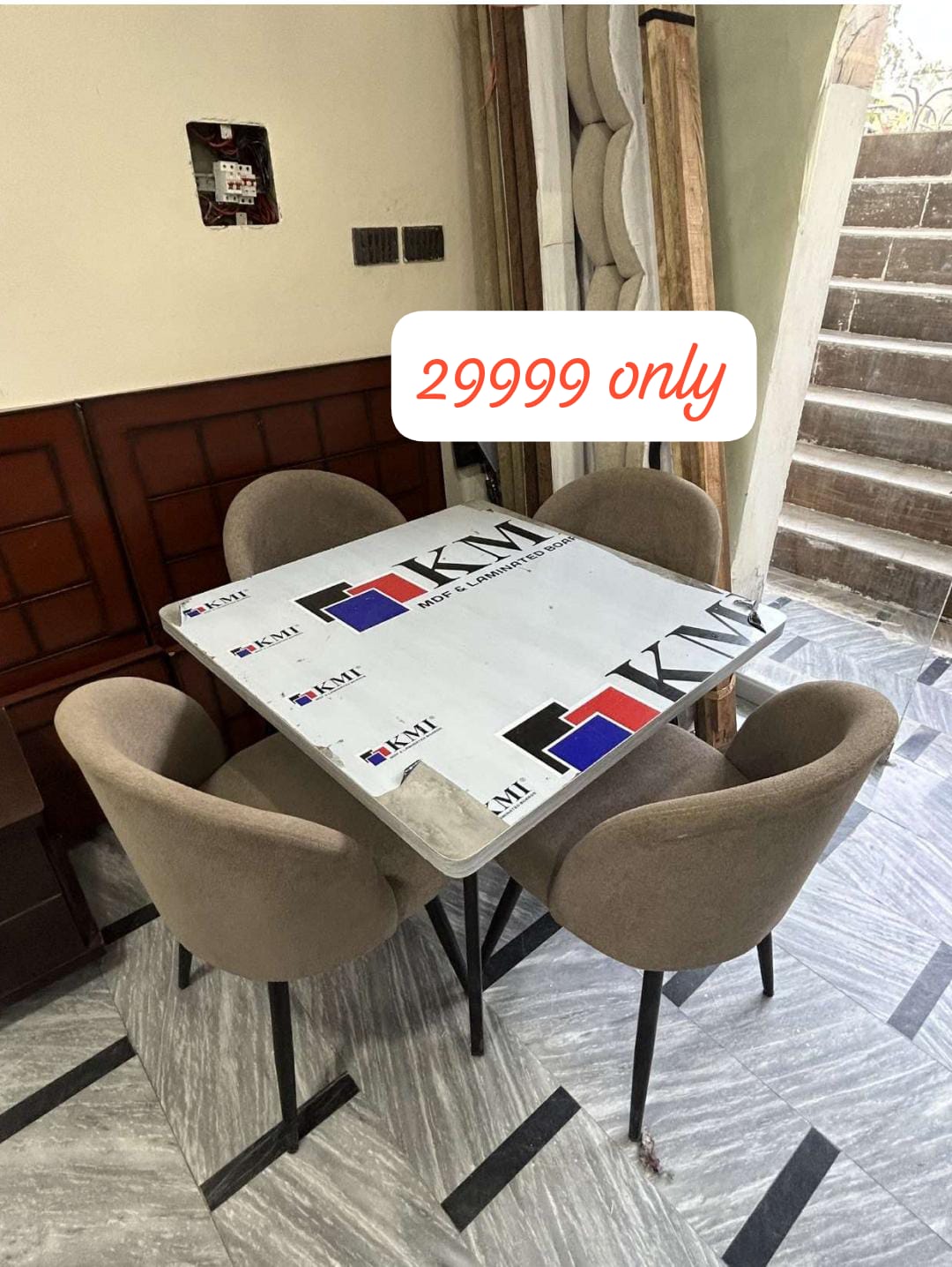 4-Seater Dining Table Set – Modern & Durable Design
