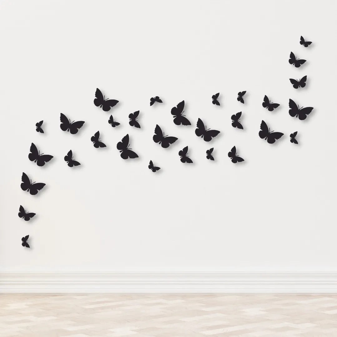 50 pcs butterflies (Black) 70%OFF
