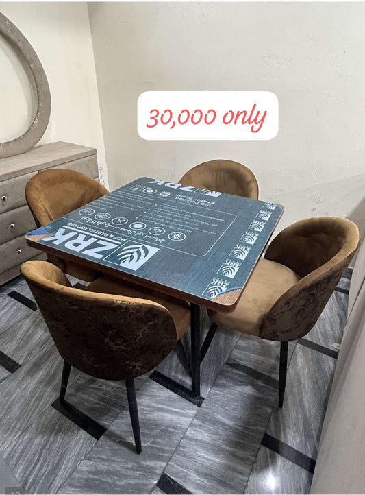 4-Seater Dining Table Set – Modern & Durable Design