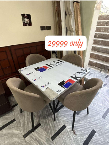 4-Seater Dining Table Set – Modern & Durable Design