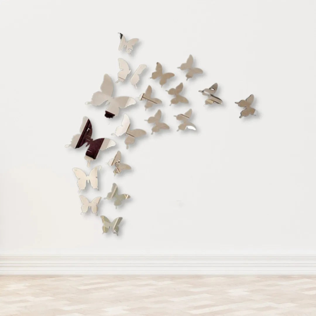 DIY 3D New 2024 Acrylic Mirror Butterflies