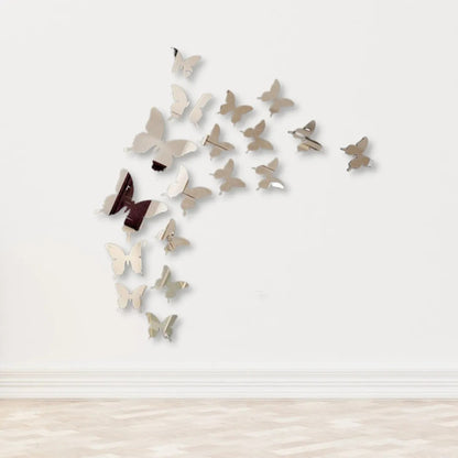 DIY 3D New 2024 Acrylic Mirror Butterflies