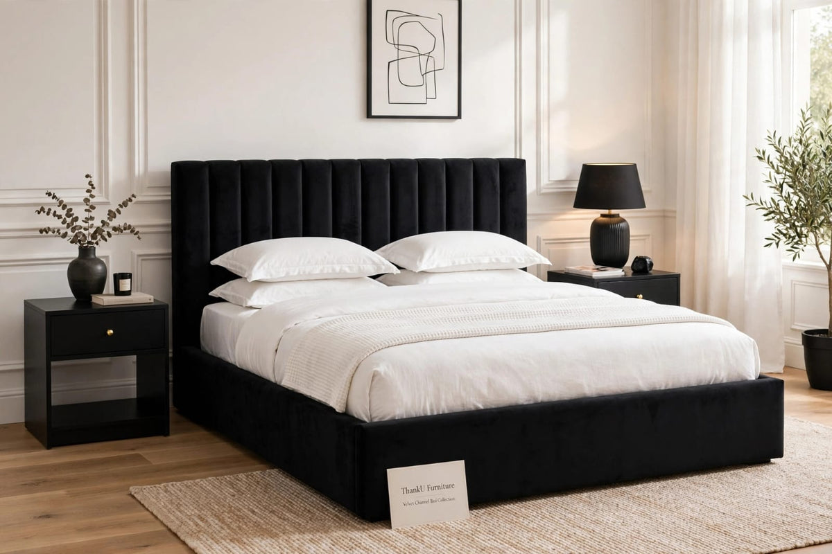 Floor Channel Bed+2side table